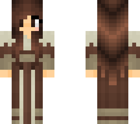 medieval robes - long hair and hands - color change