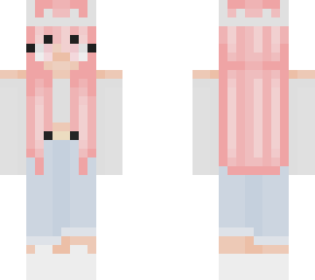 pink hair girl