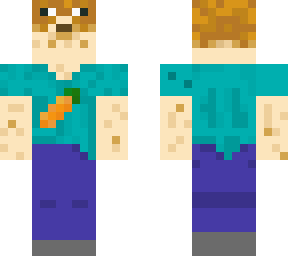 pufferfish with steve clothes