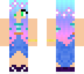 rainbow hair dress girl