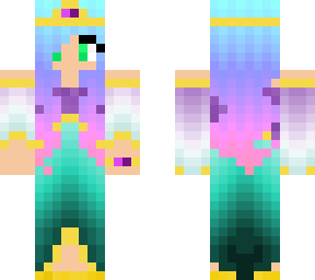 rainbow hair dress girl v3
