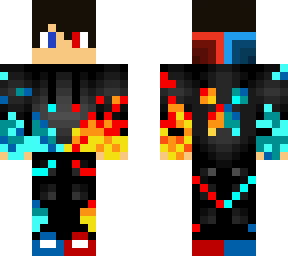 red and bule fire kid