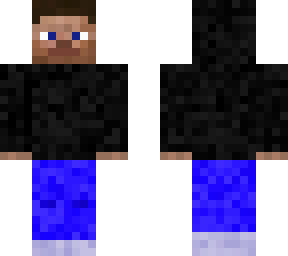 steave in a black hoddi