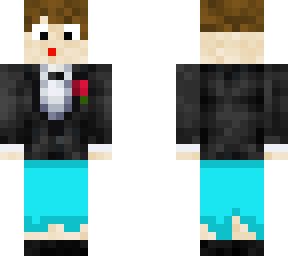 tux/ dress combo for nonbinary