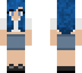 basic blue hair girl