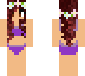 bikini girl - half & half hair *fixed*