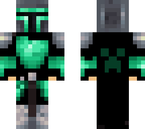 black and green warrior