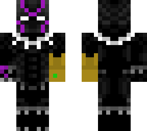 black panther wearing the infinity gauntlet