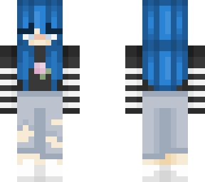 blue blossom  complete minecraft skin