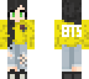bts - army yellow girl