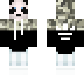 camo adidas panda with hood