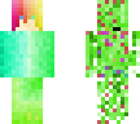 colorful front, creeper in the back?
