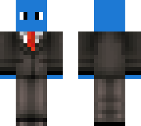 cosa azul con traje