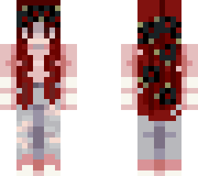 cute dark haired girl (red)
