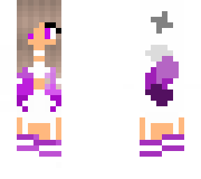 cute wolf girl but its purple