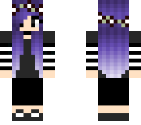 emo flower crown girl