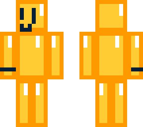 gold guy with a face