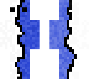 half and half blue