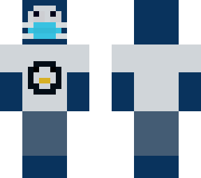 penguin with a t-shirt and a mask