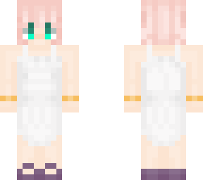 pink-haired spring dress girl