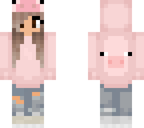 pink piggy hoodie