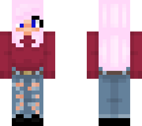 pinky hair girl