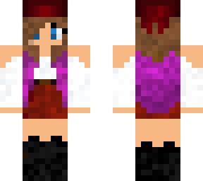 pirate girl purple hair