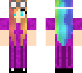 rainbow scientist in a purple dress #2