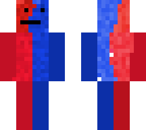 red and bule