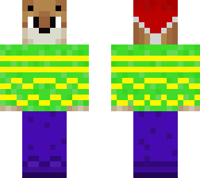 zelkam with green and yellow stripped top and jeans (shoe option)