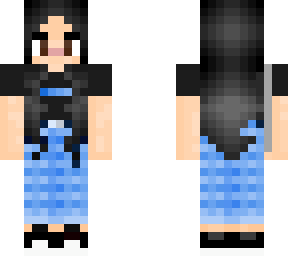 asian girl with blue pants