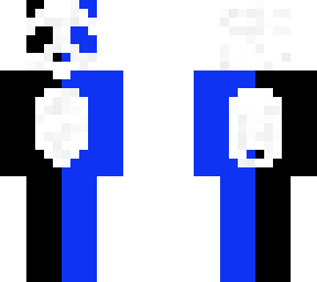 black and blue panda