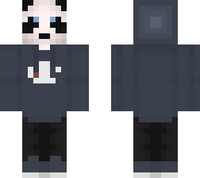 blue champion panda with hood