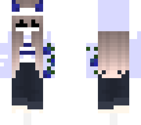 blue demon girl