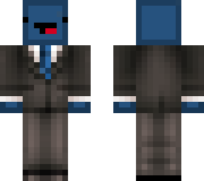 blue green funny suit guy