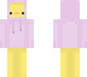 duck with purple hoodie