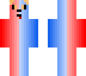 fadding red & blue doggo
