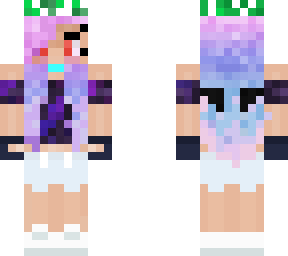 galaxy girl skin with a cute flower crown
