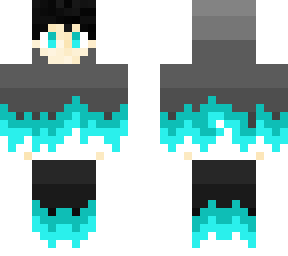 gamer de fuego azul