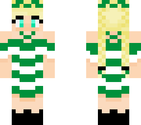 green and white