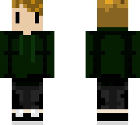 green hoodie