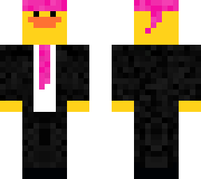 pink duck in suit 2