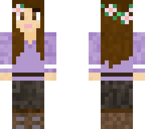 purple flower girlie