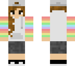 rainbow sleeves hoodie girl
