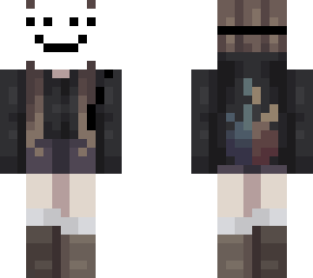 smiley mask girl