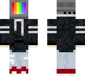 television head (dark gray sweater)
