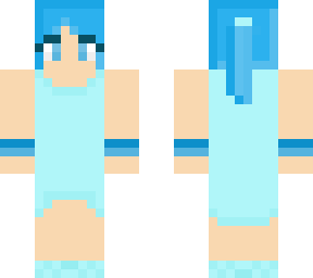 blue beach girl
