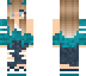 blue demon girl