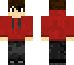 boy in a red hoodie