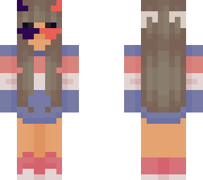 devil girl neon pink and dark purple (credit to qesthetically)